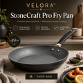 VELORA™ StoneCraft Pro Fry Pan – Premium Everyday Nonstick Skillet