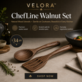 VELORA™ ChefLine Walnut Set – Natural Kitchen Essentials Collection